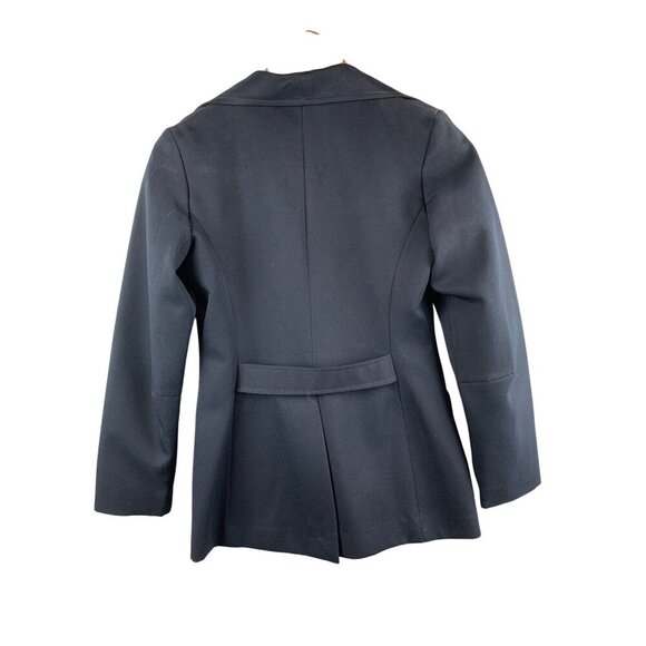 Vintage Happy Legs Blazer Size 5 Classic Black Wool Womens Jacket - Picture 2 of 5